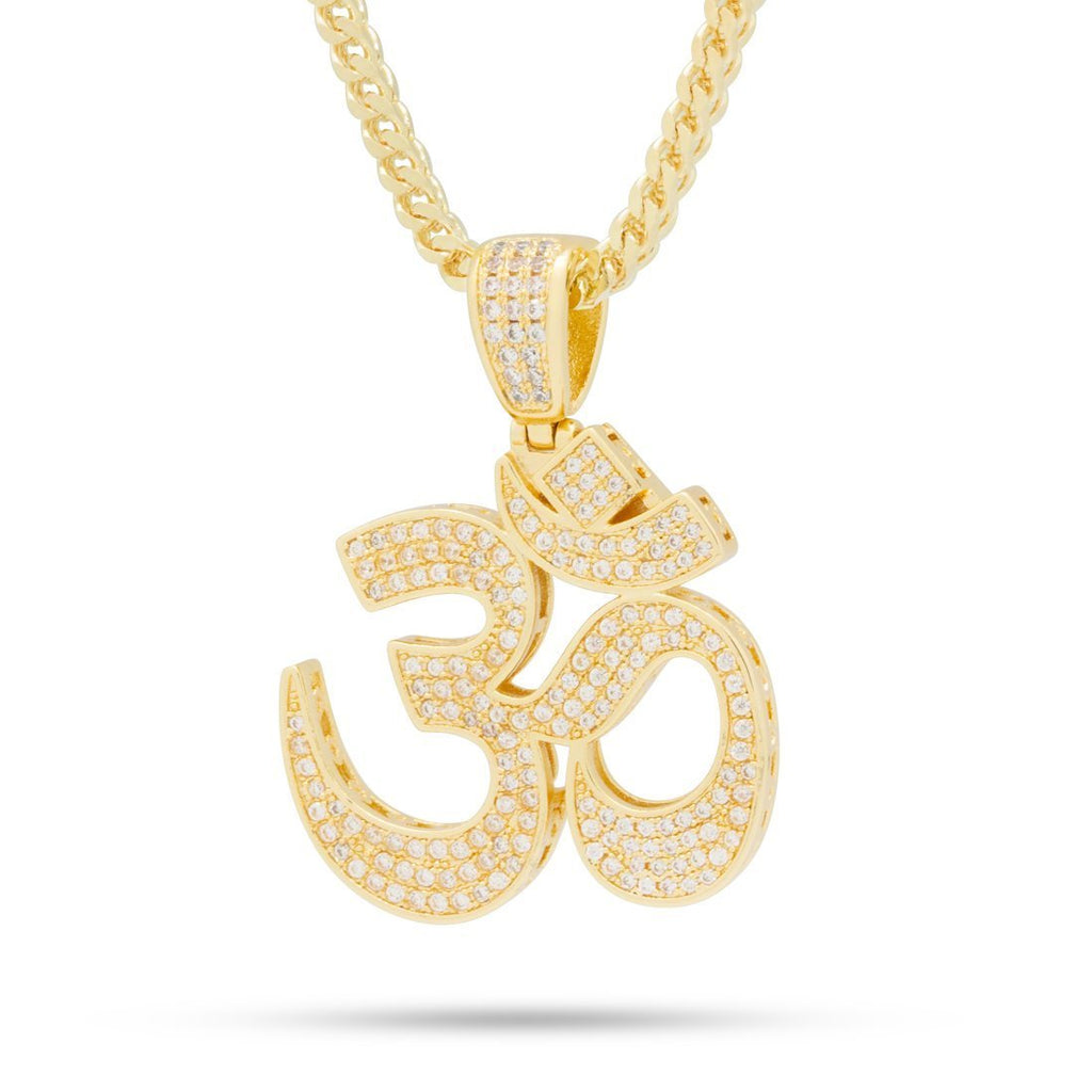 14K Gold Om Necklace NKX14000