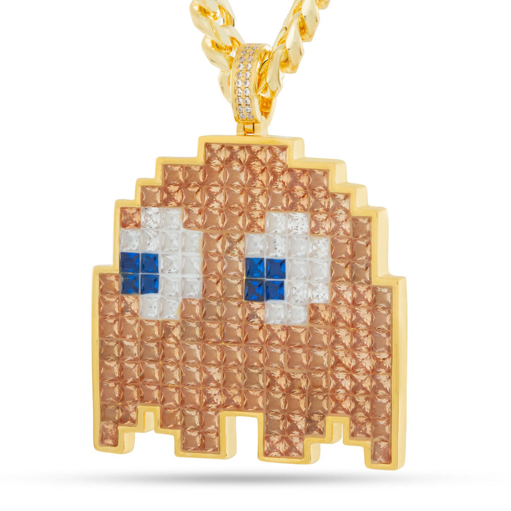 Gold Plated / 14K Gold / 1.7" Pacman x King Ice | Clyde Necklace