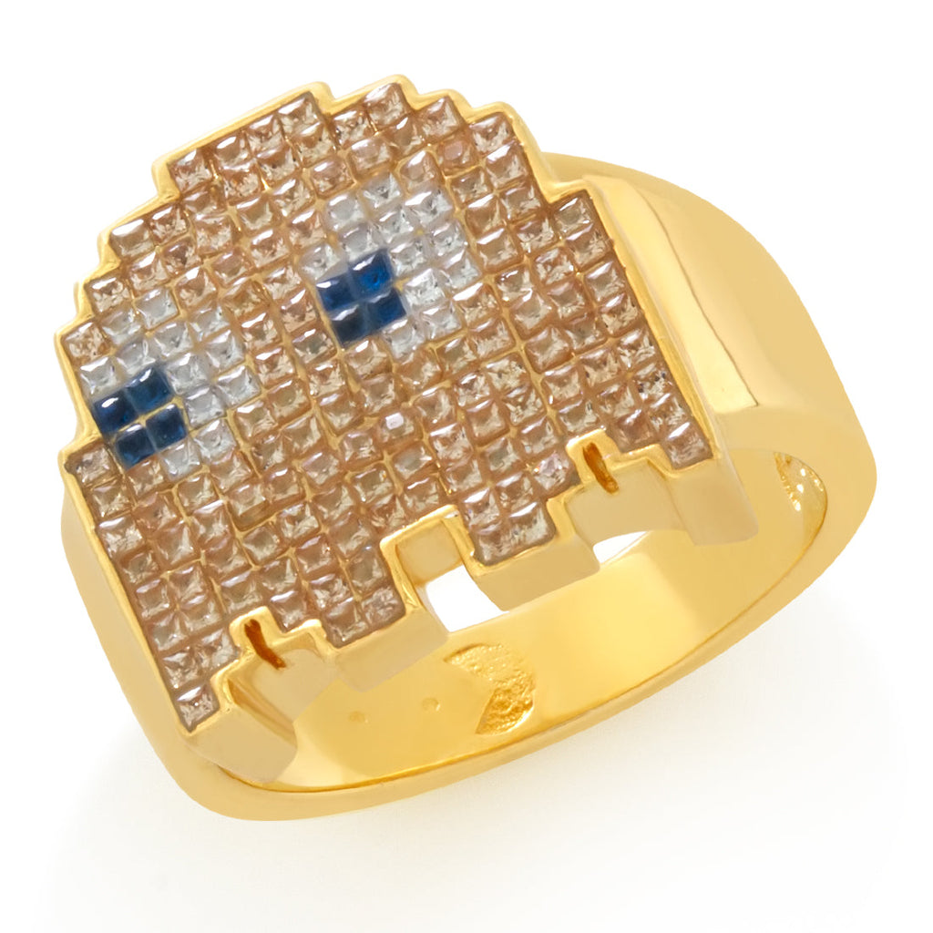 Sterling Silver / 14K Gold / 7 Pacman x King Ice - Clyde Ring