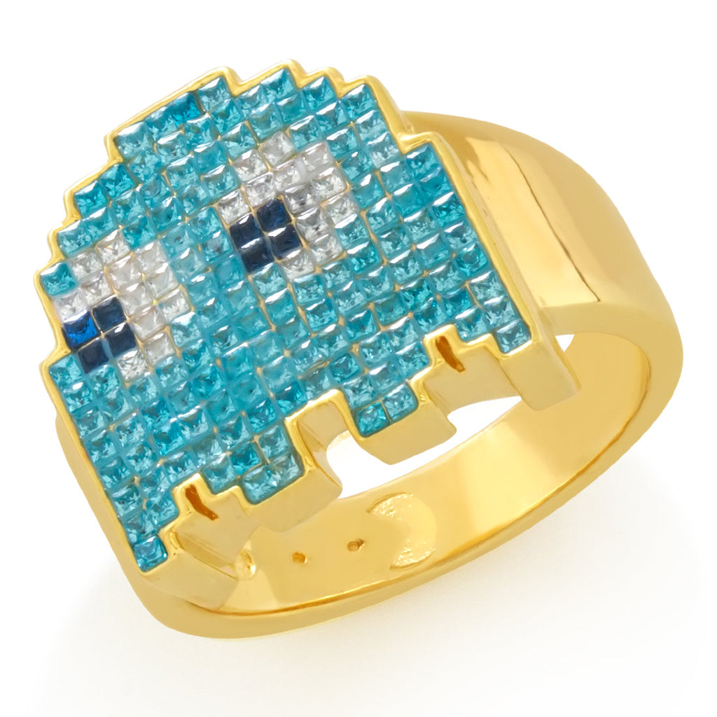 Sterling Silver / 14K Gold / 7 Pacman x King Ice - Inky Ring