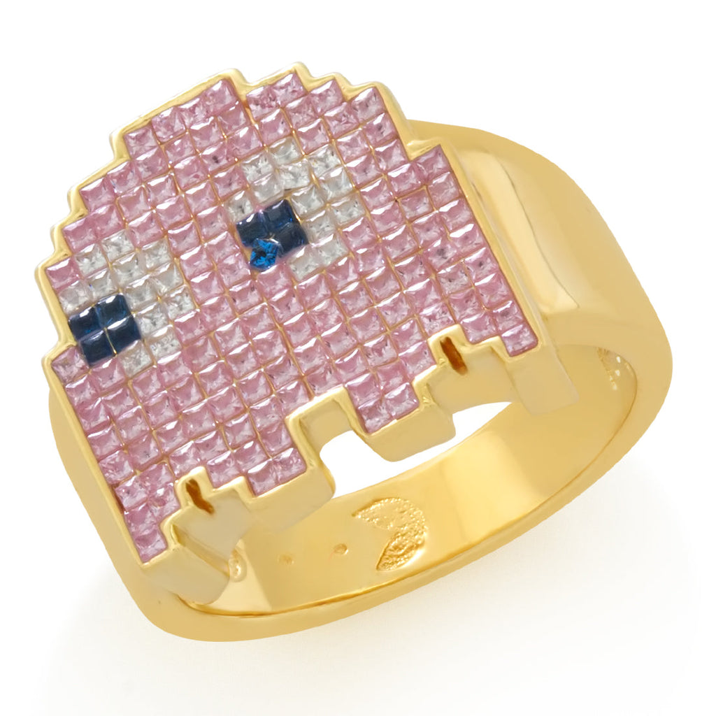 Sterling Silver / 14K Gold / 7 Pacman x King Ice - Pinky Ring