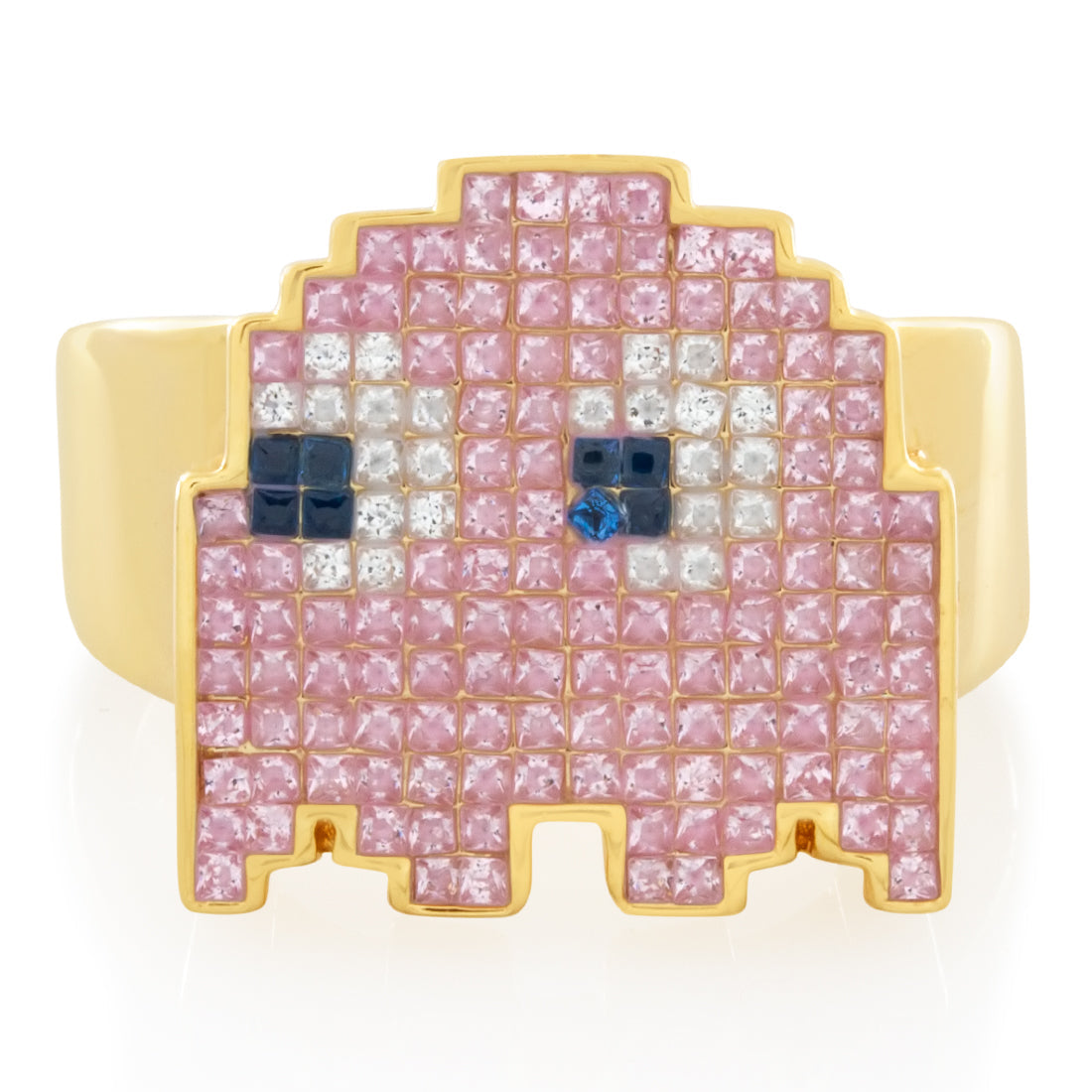 Sterling Silver / 14K Gold / 7 Pacman x King Ice - Pinky Ring