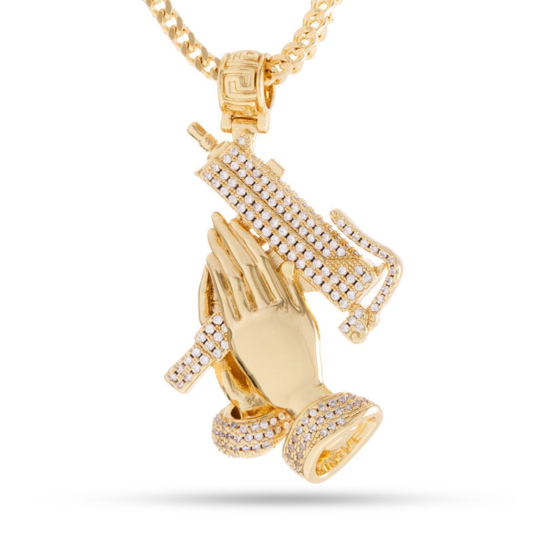 Praying hands necklace 14k gold hotsell