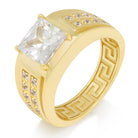 Sterling Silver / 14K Gold / 7 Princess-Cut Ring RGX14074-7