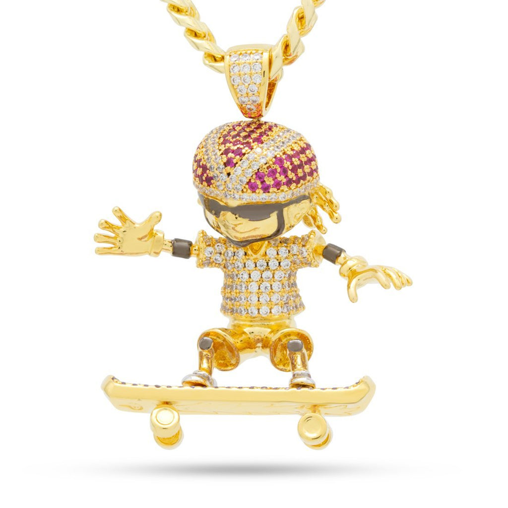 14K Gold Rocket Power x King Ice - Otto Necklace NKX14172-Gold