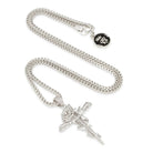Rose Thorned Cross Necklace