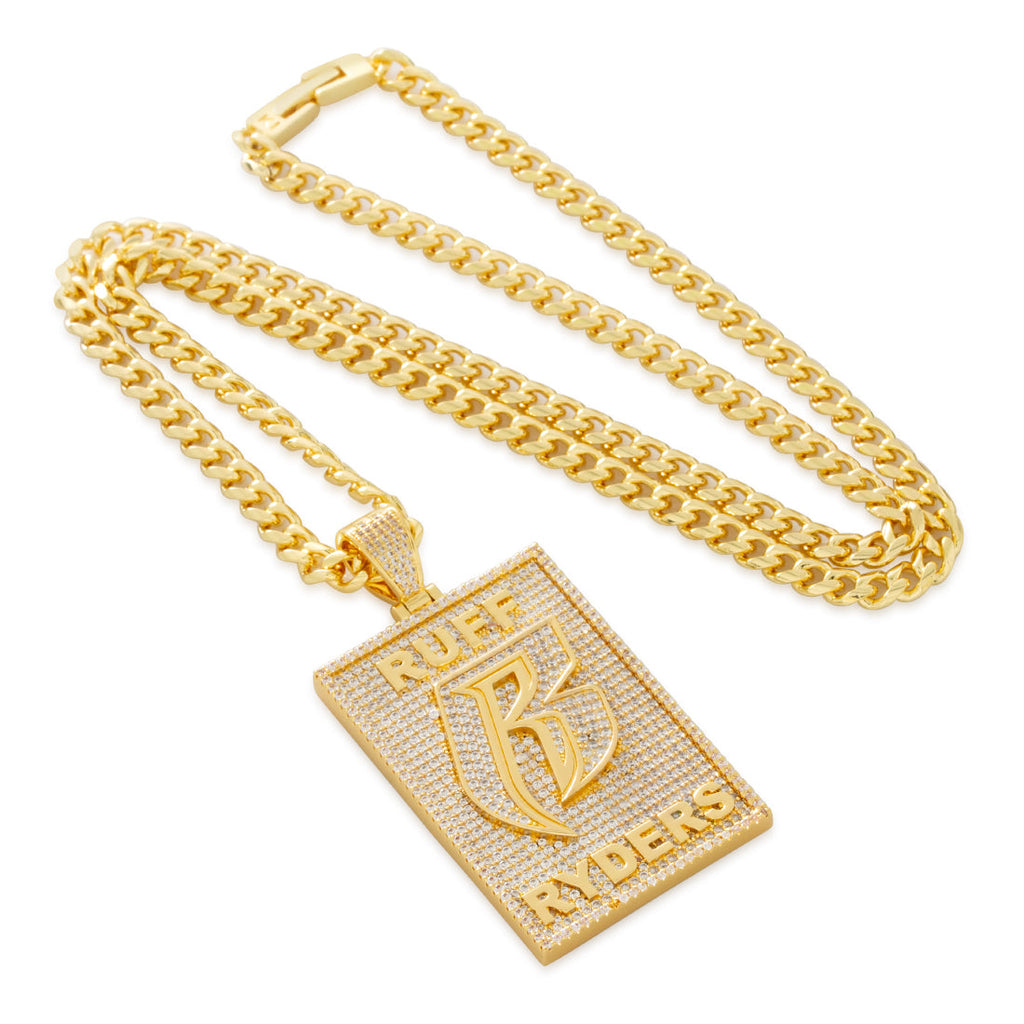Ruff Ryders x King ice - Dog Tag Logo Necklace