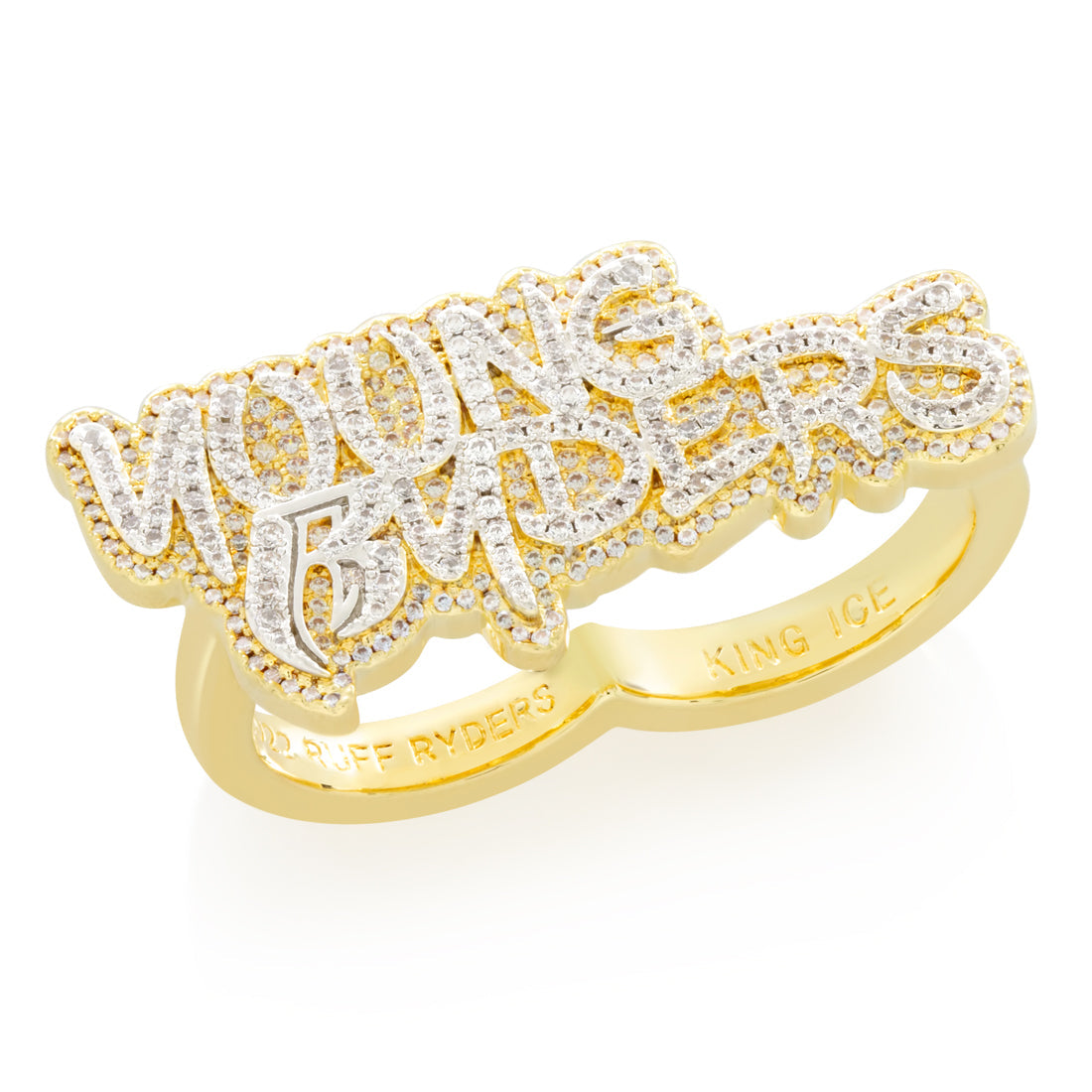 Better Jewelry Script Two Fingers 14K Gold Name Ring – Betterjewelry