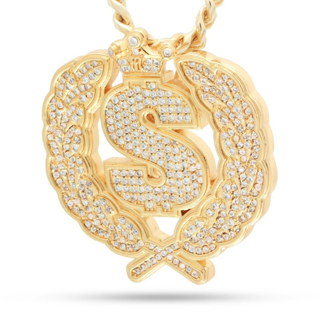 14K Gold / M Scarface x King Ice - Cash Empire Necklace NKX14307-GOLD