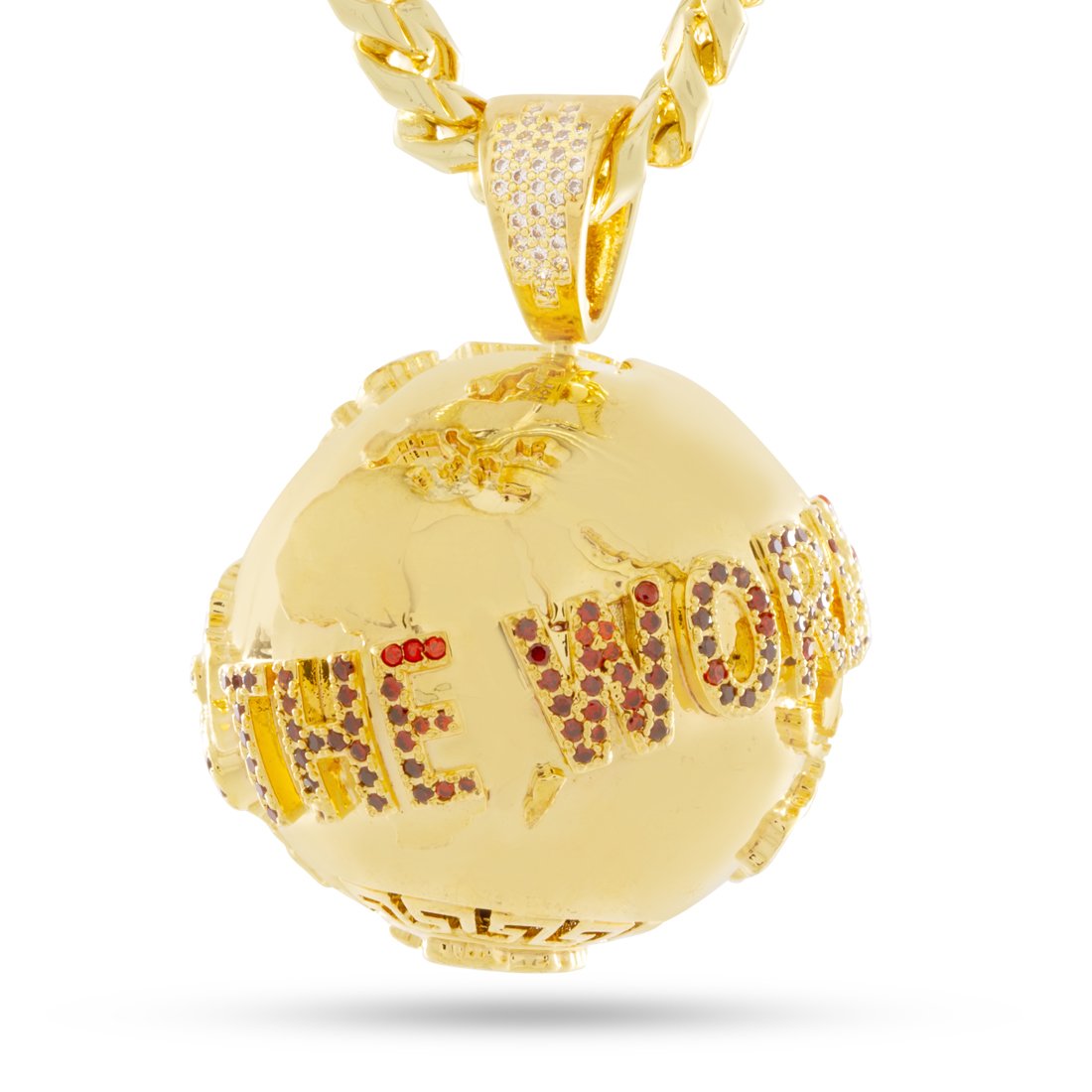 Scarface x King Ice - The World is Yours Necklace 14K Gold / 2"