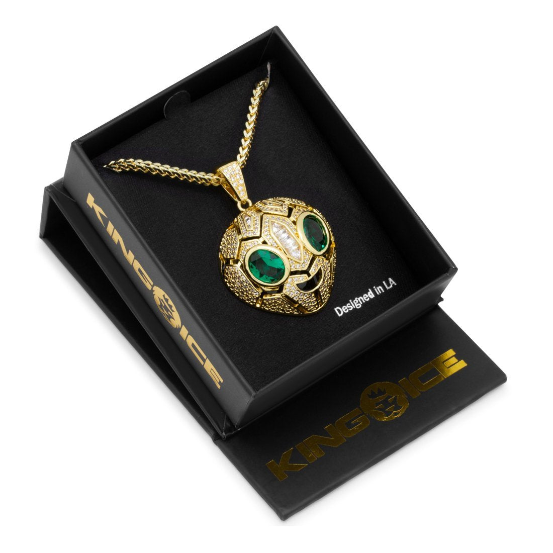 Serpent Alien Emoji Necklace | Emoji Jewelry | King Ice