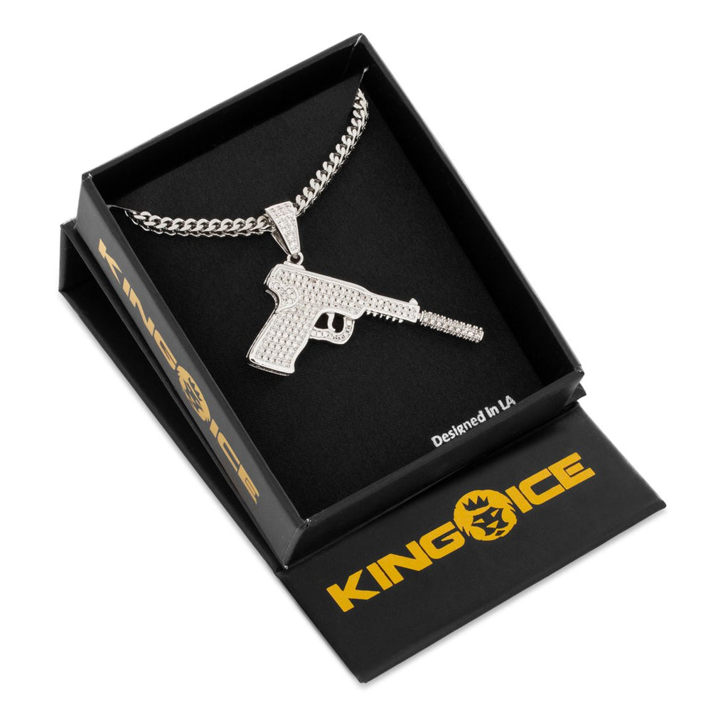 14K Gold / 1.7" Silencer Necklace NKX14062
