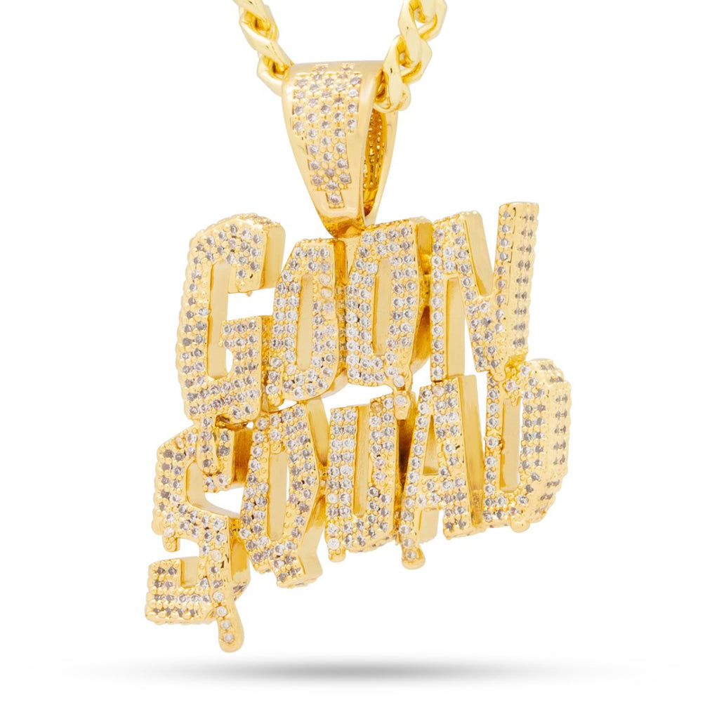 14K Gold / M Space Jam x King Ice - Goon Squad Necklace NKX14354-GOLD