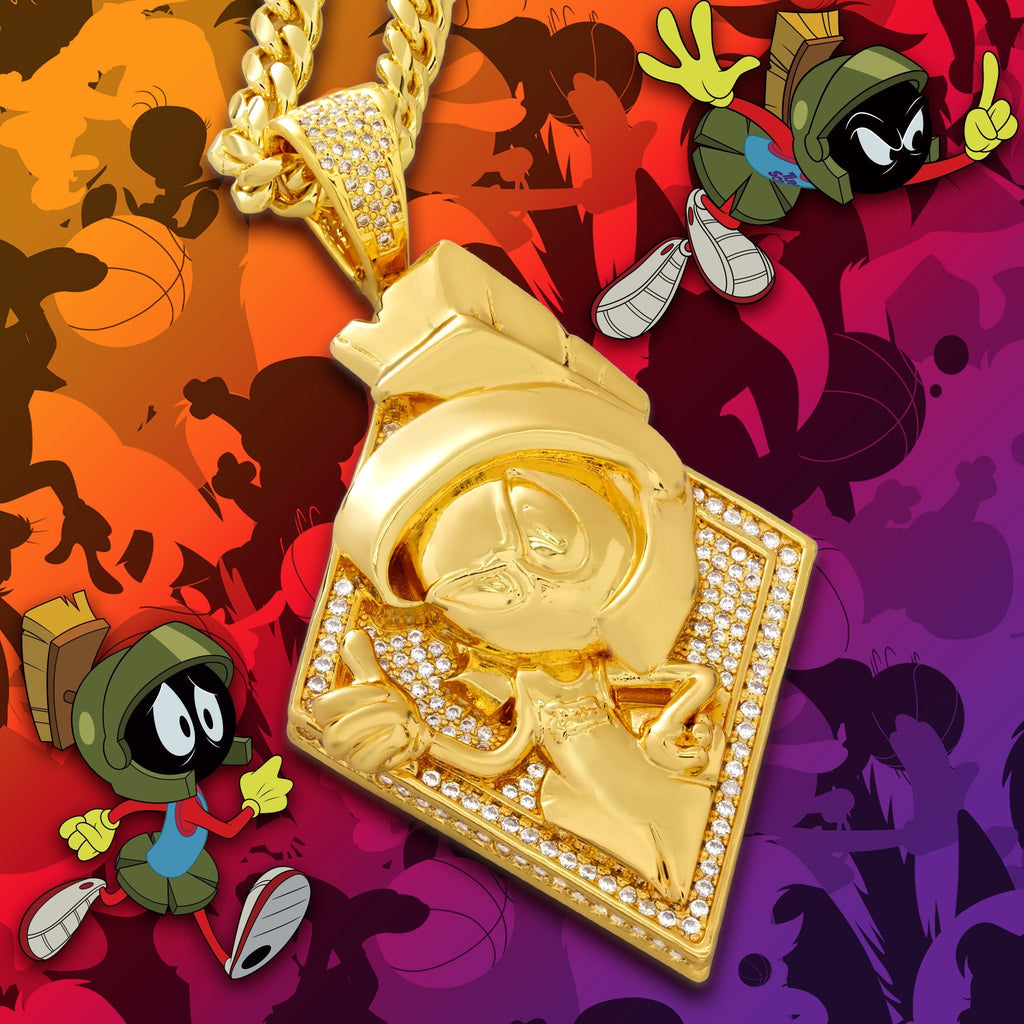 Space Jam x King Ice - Marvin the Martian Necklace