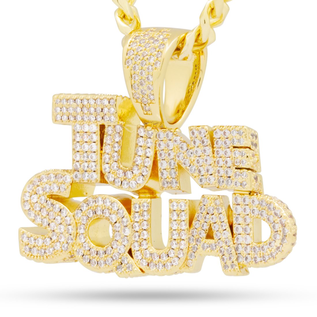 Space Jam x King Ice - Tune Squad Necklace White Gold / 1.4"