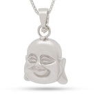 White Gold / S Sterling Silver Buddha of Perception Necklace NKX14321-SILVER-sale