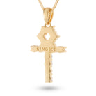 Default Title / 14K Gold The Sterling Silver Micro Ankh Cross NKX12150