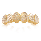 Two-Tone / Top Two-Tone Faceted Grillz GRX12977-Top