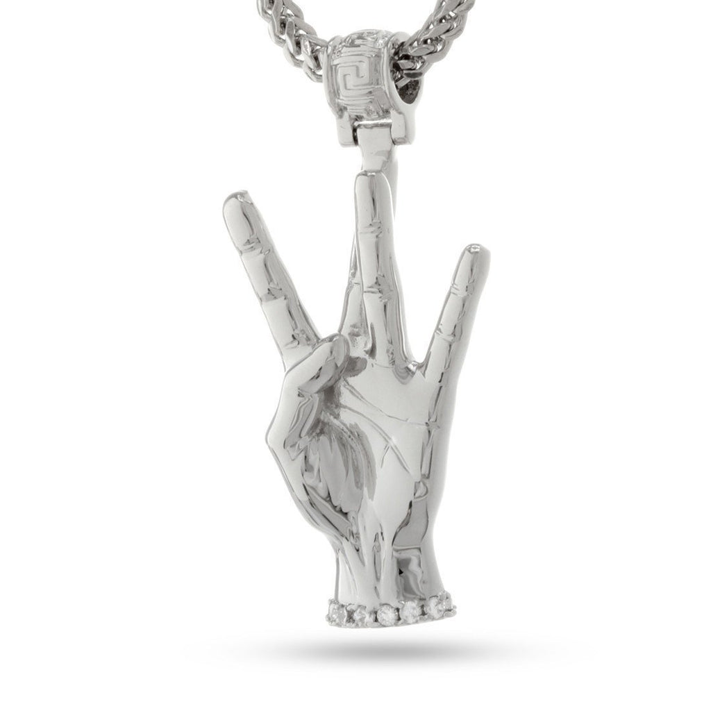 White Gold / M Snoop Dogg x King Ice - Westside Necklace NKX12024-Silver