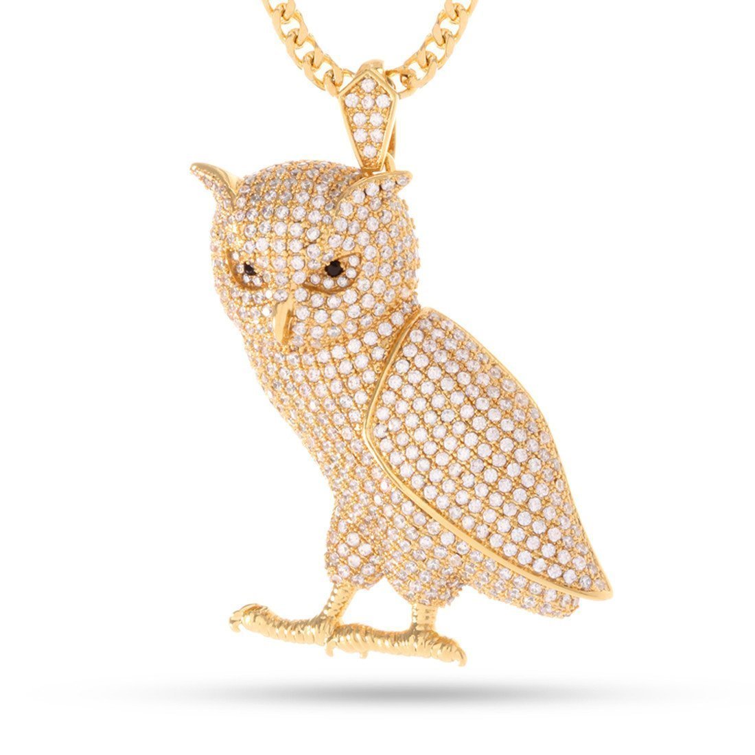 14K Gold / M Wise Owl Necklace NKX12058